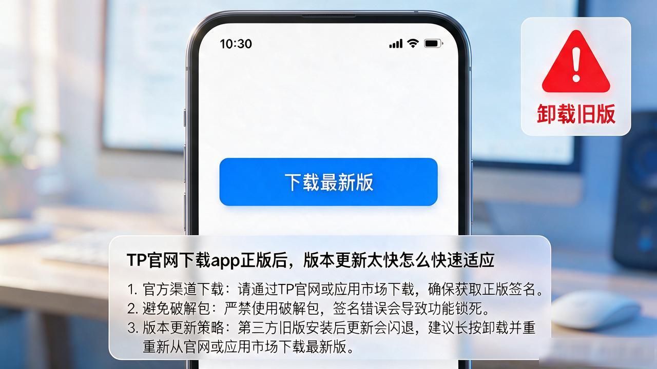 TP官网下载app正版后，版本更新太快怎么快速适应