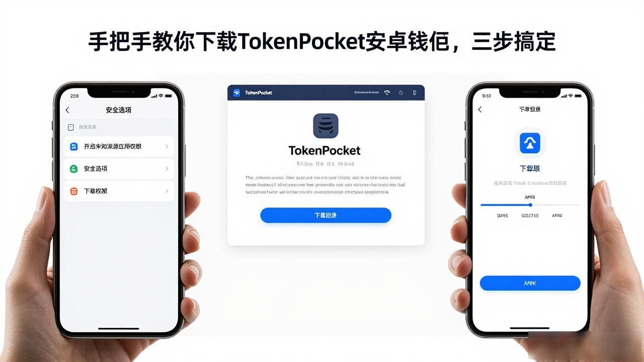 手把手教你下载TokenPocket安卓钱包，三步搞定