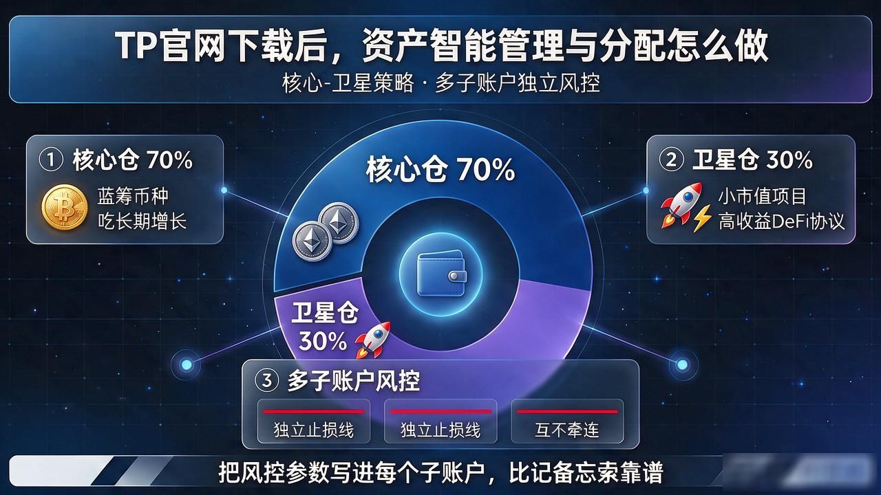 用TP管资产_核心策略_多链账户配置_如何在tp官方网站下载中实现资产的智能化管理与分配?_TP管资产_自动再平衡_定投模块