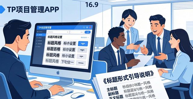 TP项目管理APP使用指南：高效设置标题风格