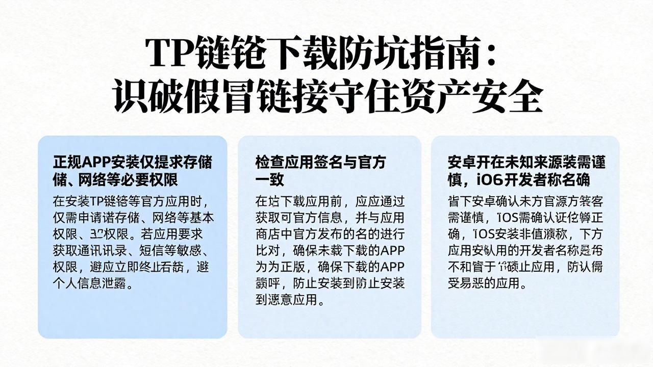 TP钱包下载防坑指南：识破假冒链接守住资产安全