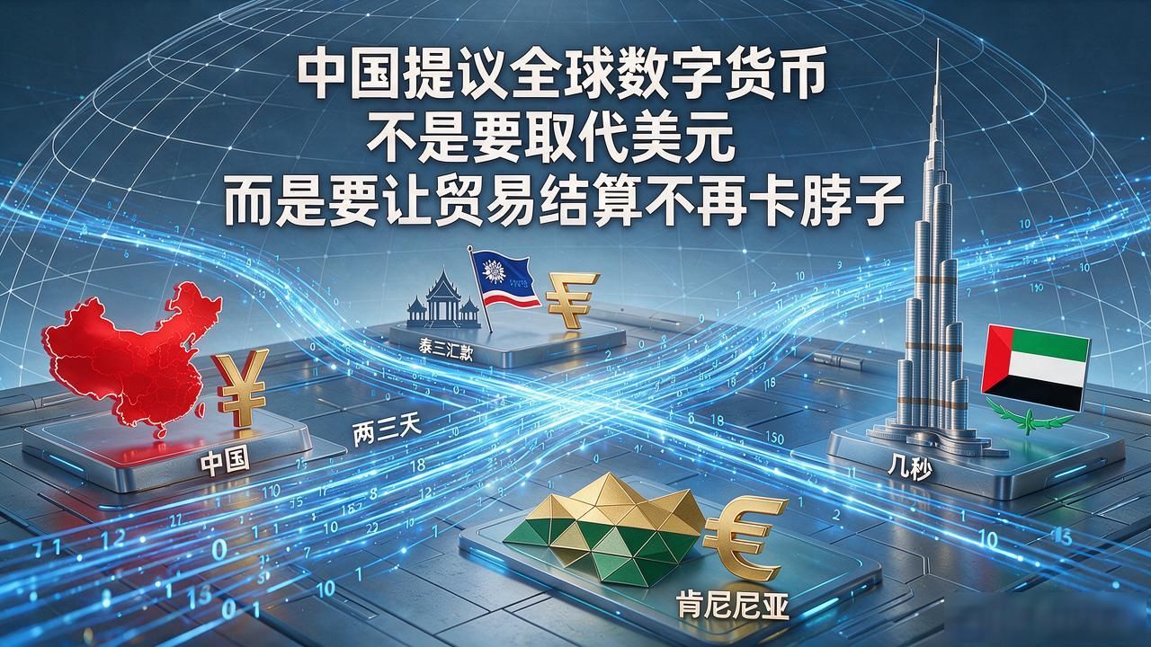 中国提议全球数字货币 不是要取代美元 而是要让贸易结算不再卡脖子