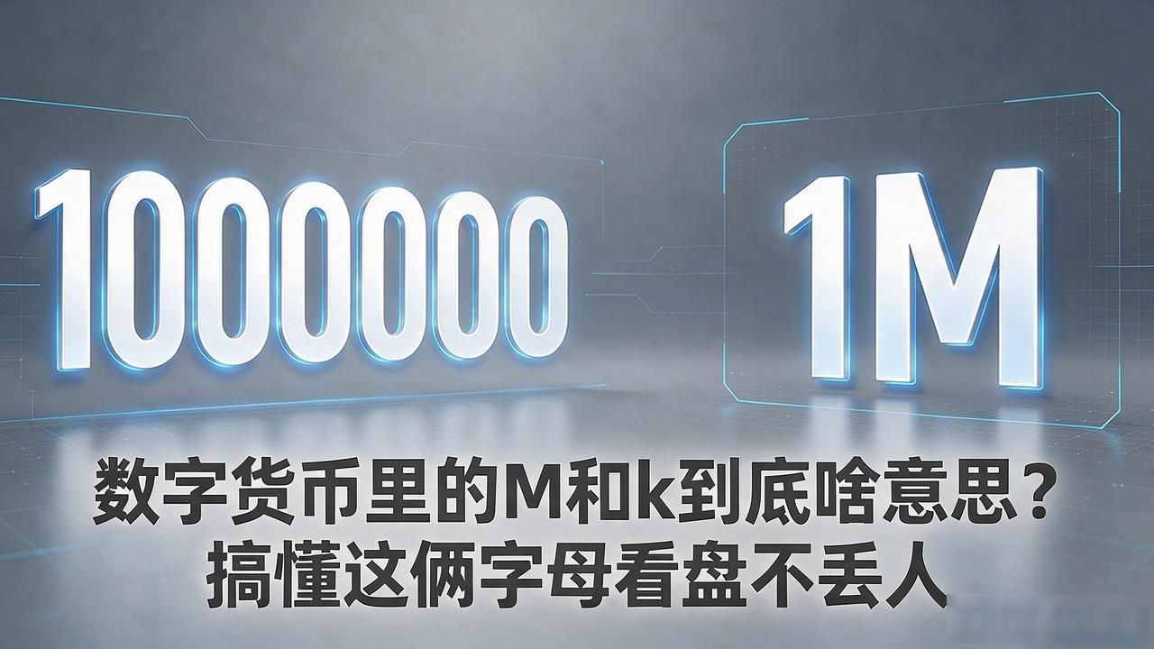 数字货币里的M和k到底啥意思？搞懂这俩字母看盘不丢人