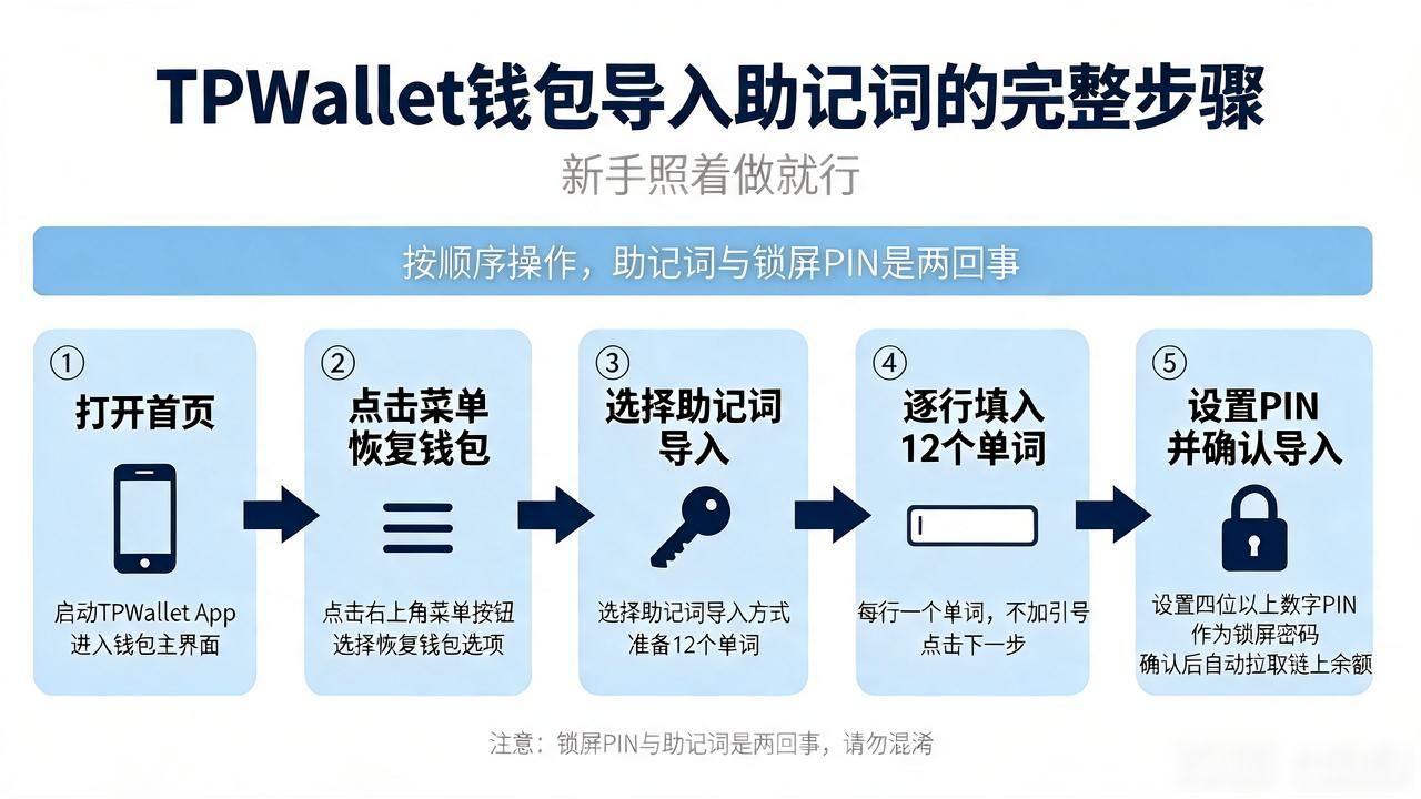 TPWallet钱包导入助记词的完整步骤，新手照着做就行