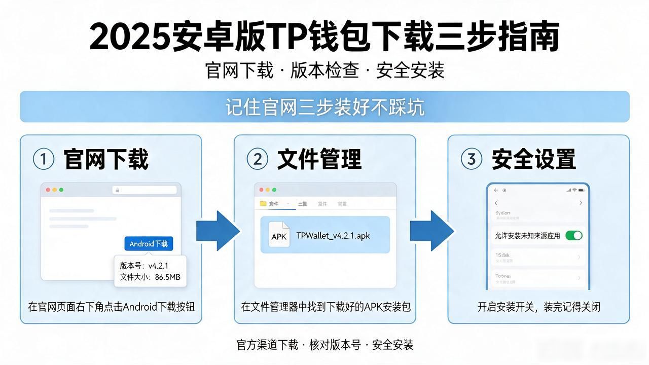 2025安卓版TP钱包怎么下载？记住官网三步装好不踩坑