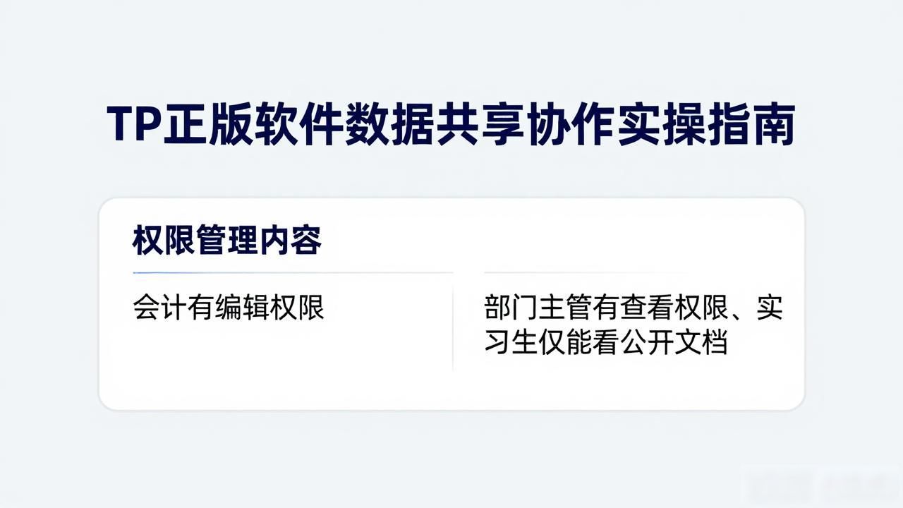 TP正版软件数据共享协作实操指南
