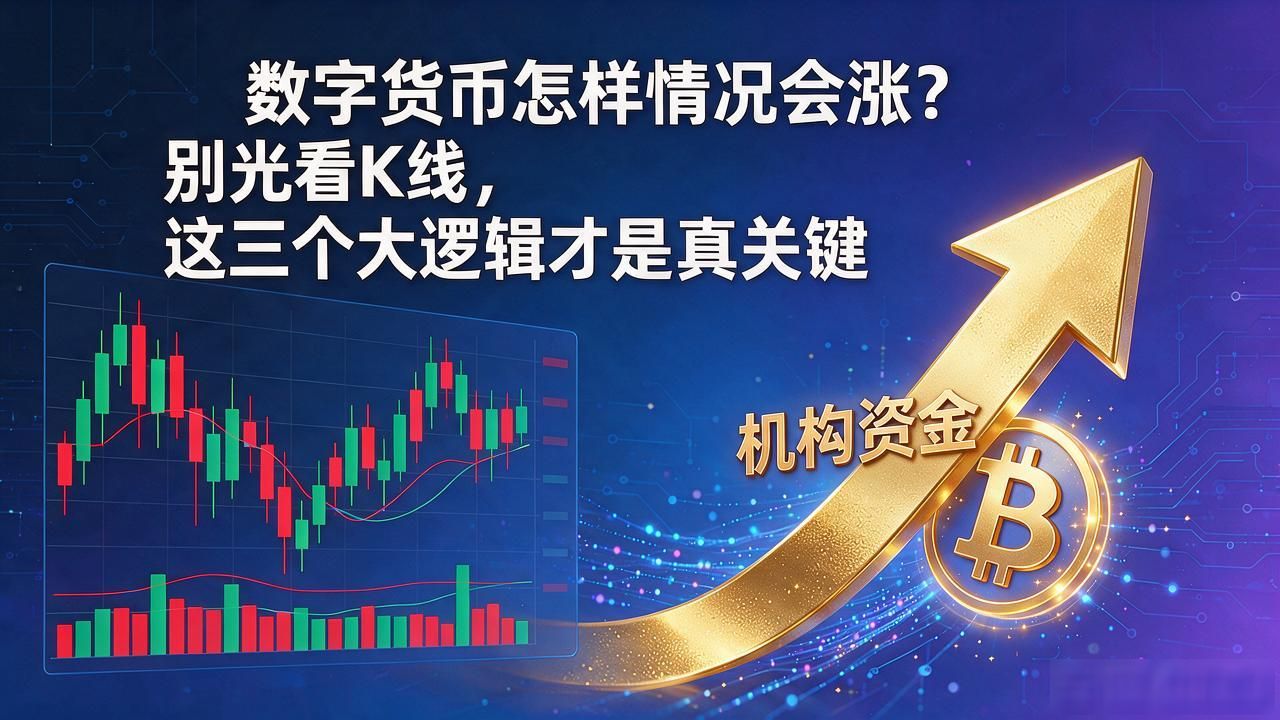 数字货币怎样情况会涨？别光看K线，这三个大逻辑才是真关键