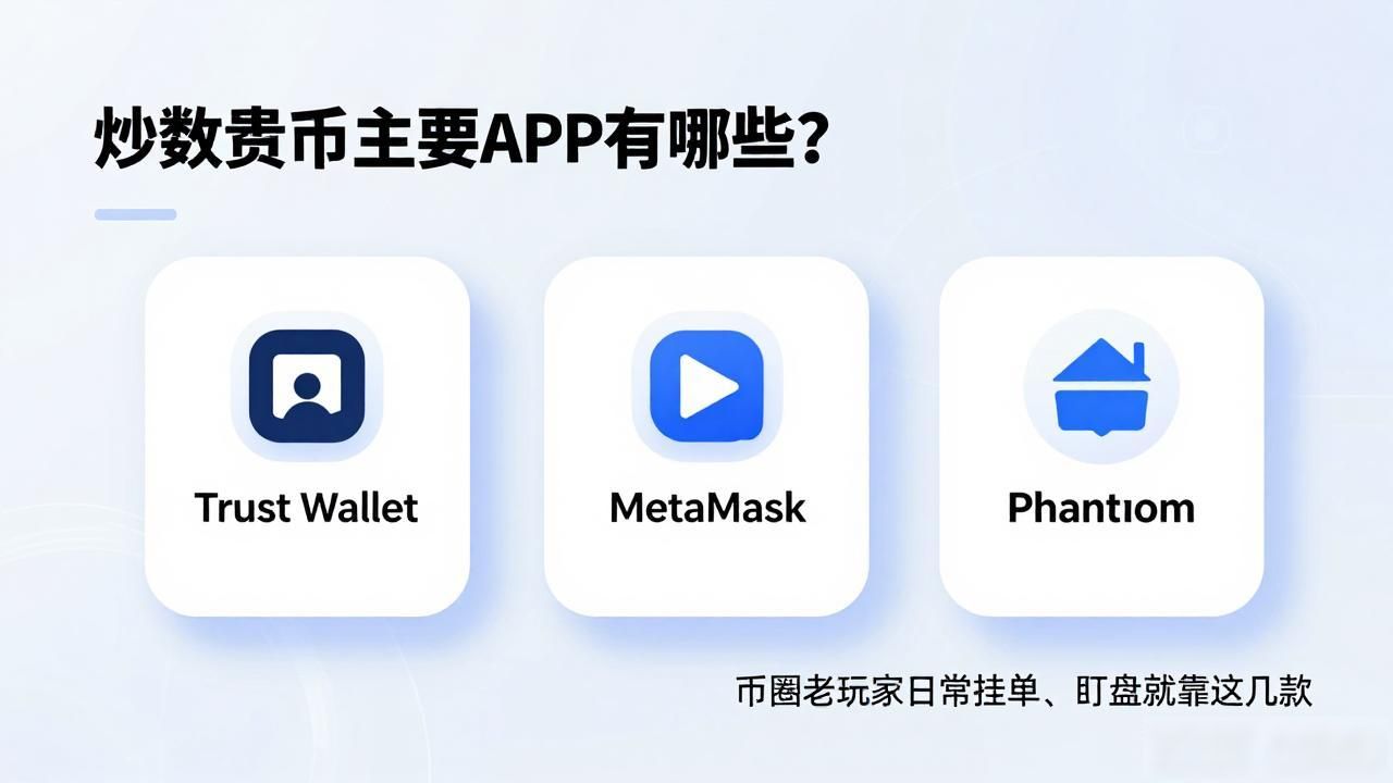 炒数字货币主要APP有哪些？币圈老玩家日常挂单、盯盘就靠这几款